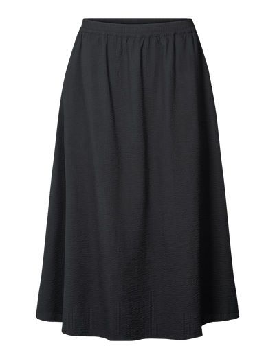 AGNES SKIRT - SEERSUCKER - BLACK