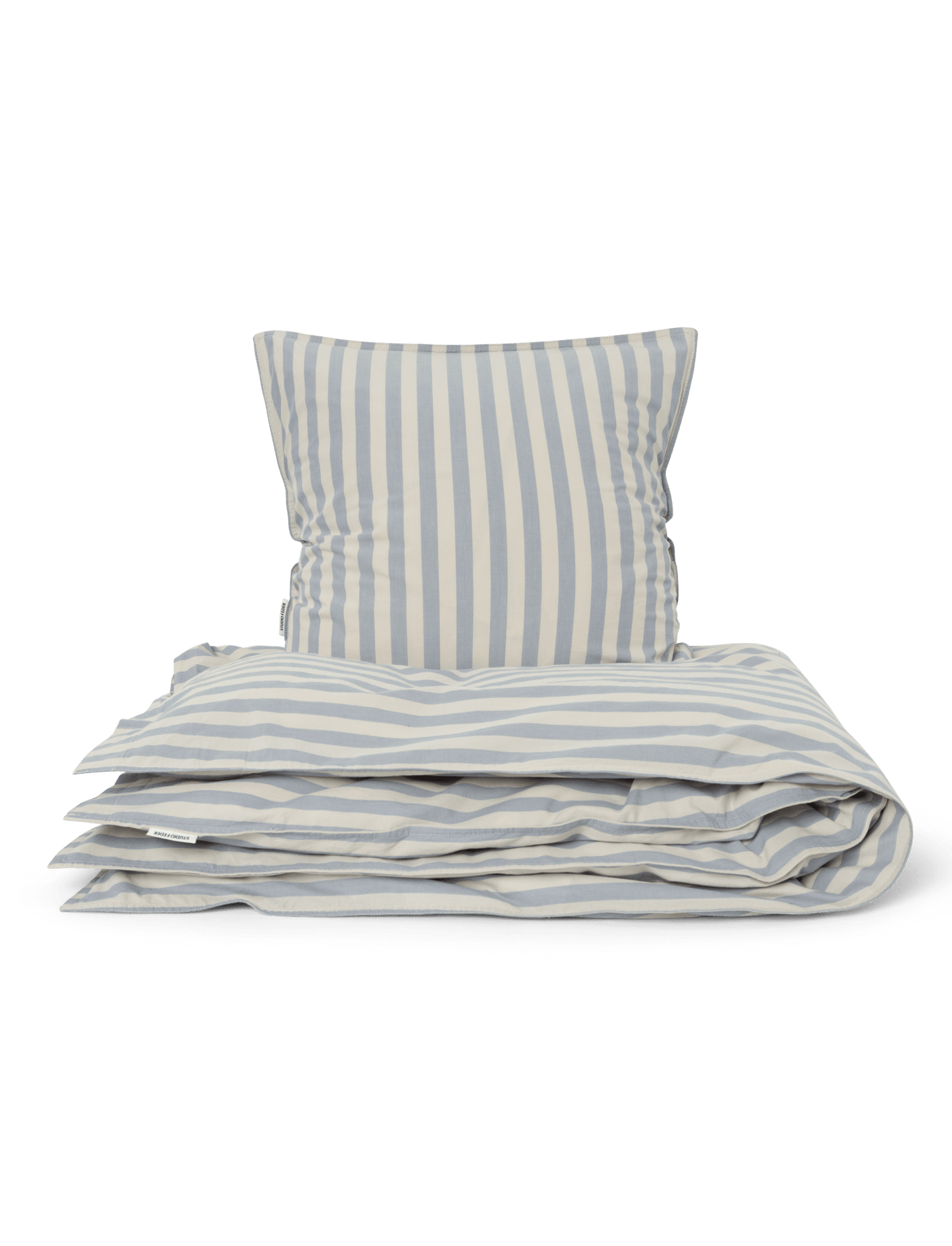 Baby Bedding - PALE BLUE STRIPE