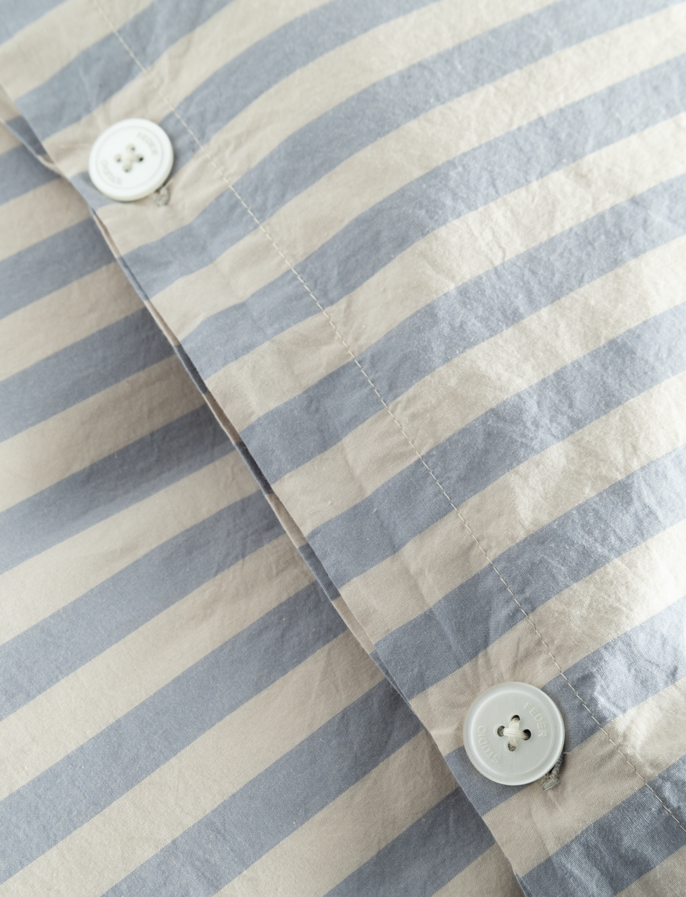 Baby Bedding - PALE BLUE STRIPE