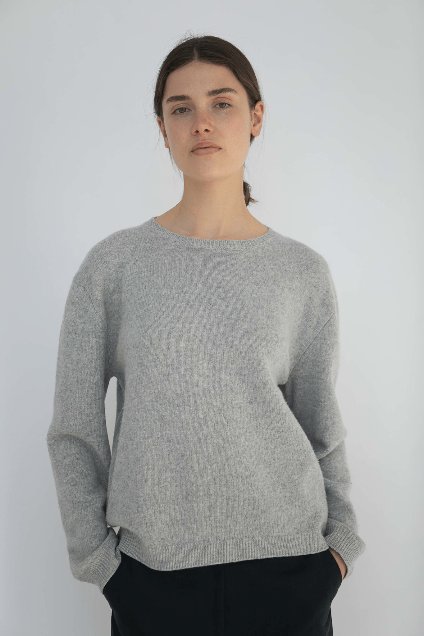 Charlie Knit - LIGHT GREY MELANGE