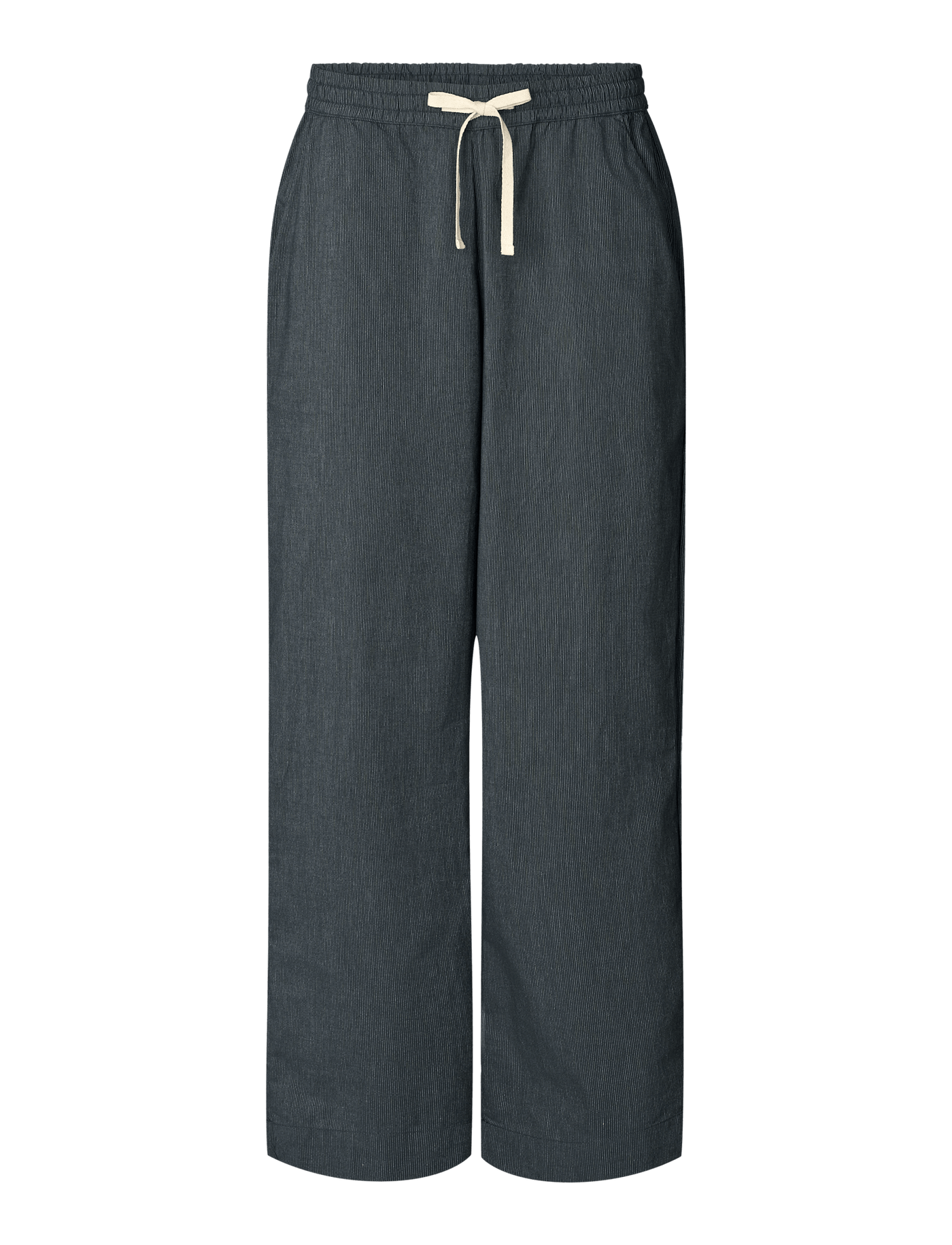 DAGMAR PANTS - BLACK PINSTRIPE