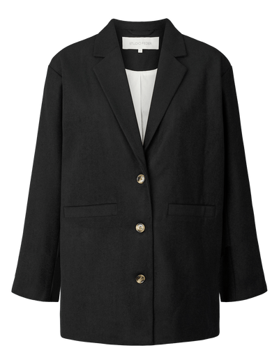 LUIS WOOL BLAZER - BLACK