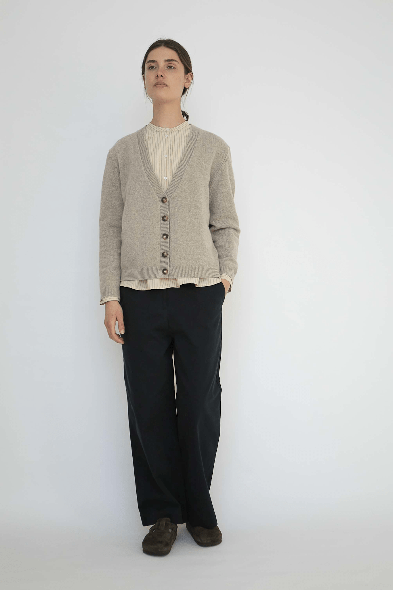 NOEL CARDIGAN - OAT MELANGE