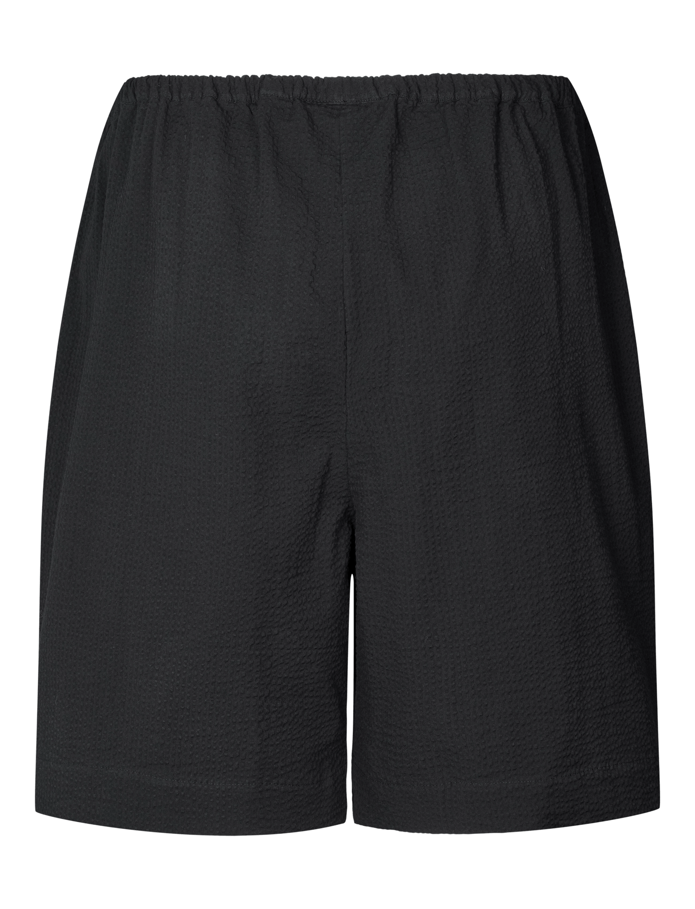 NORAH SHORTS - SEERSUCKER - BLACK