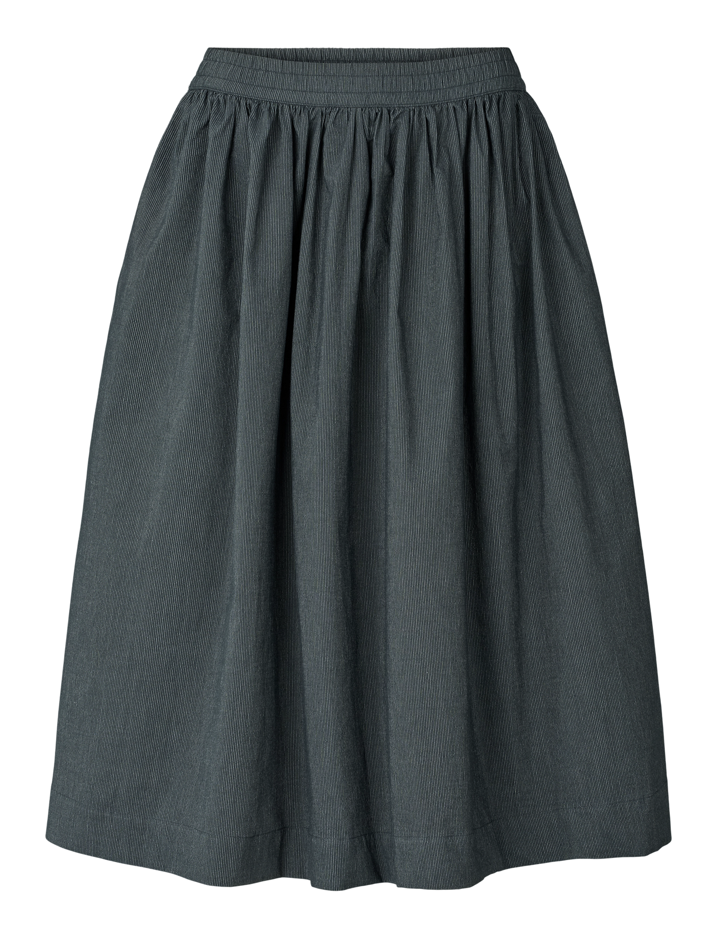 OLGA SKIRT - BLACK PINSTRIPE