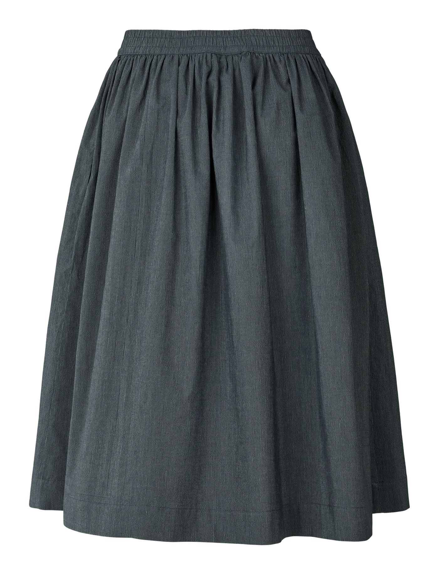 OLGA SKIRT - BLACK PINSTRIPE