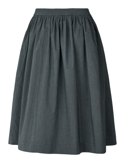 OLGA SKIRT - BLACK PINSTRIPE