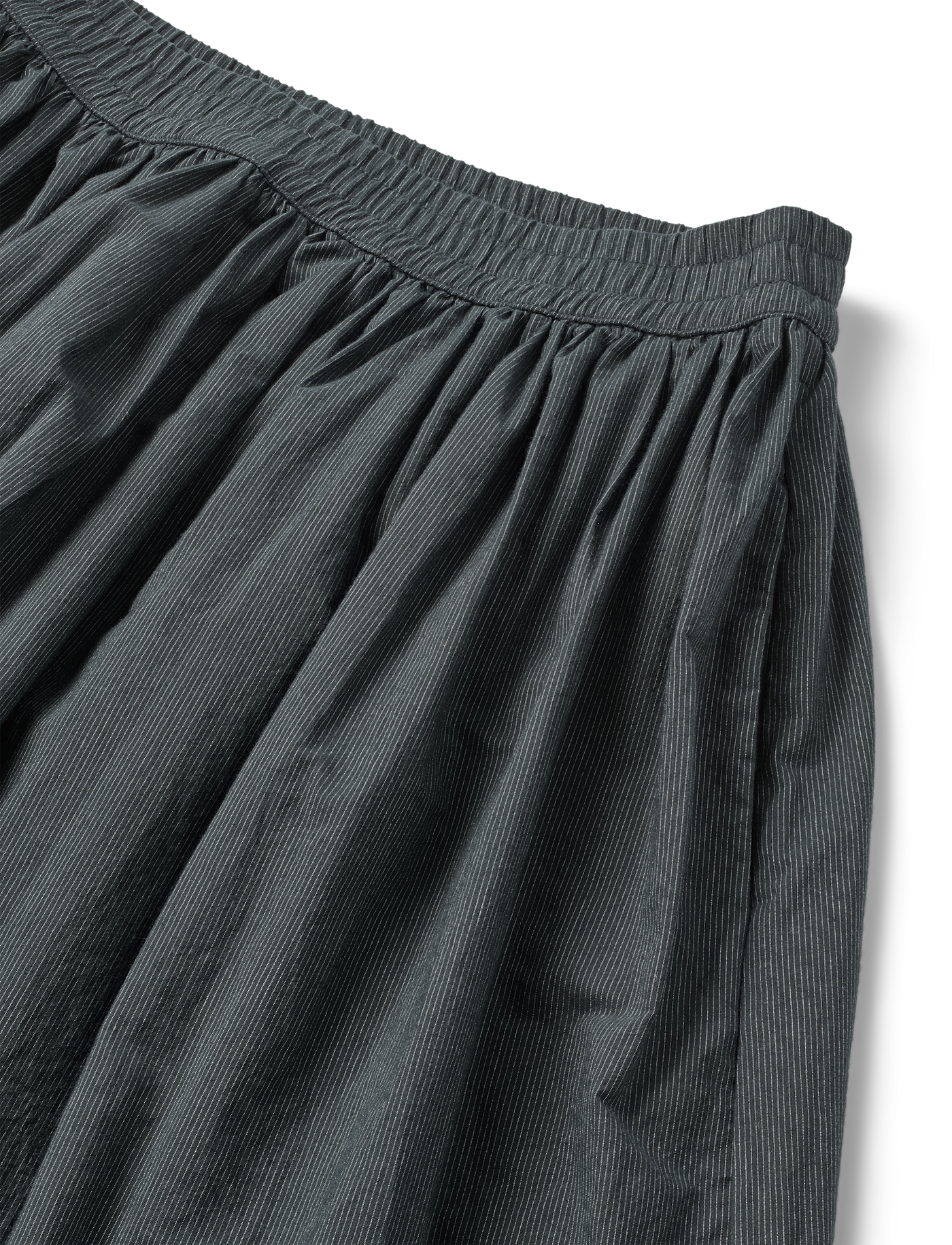 OLGA SKIRT - BLACK PINSTRIPE