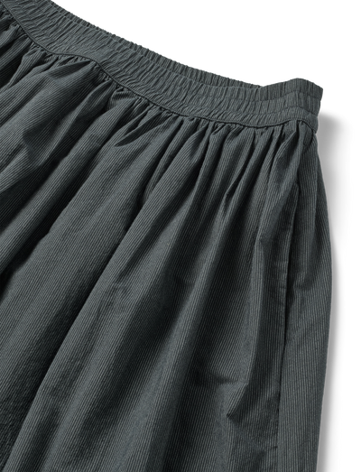 OLGA SKIRT - BLACK PINSTRIPE