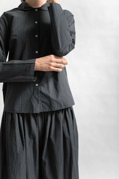 PETRA SHIRT - BLACK PINSTRIPE