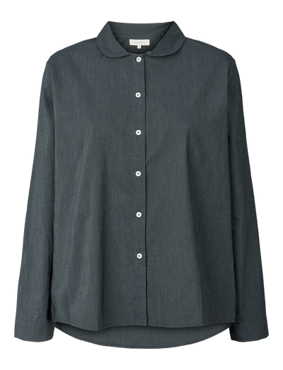PETRA SHIRT - BLACK PINSTRIPE