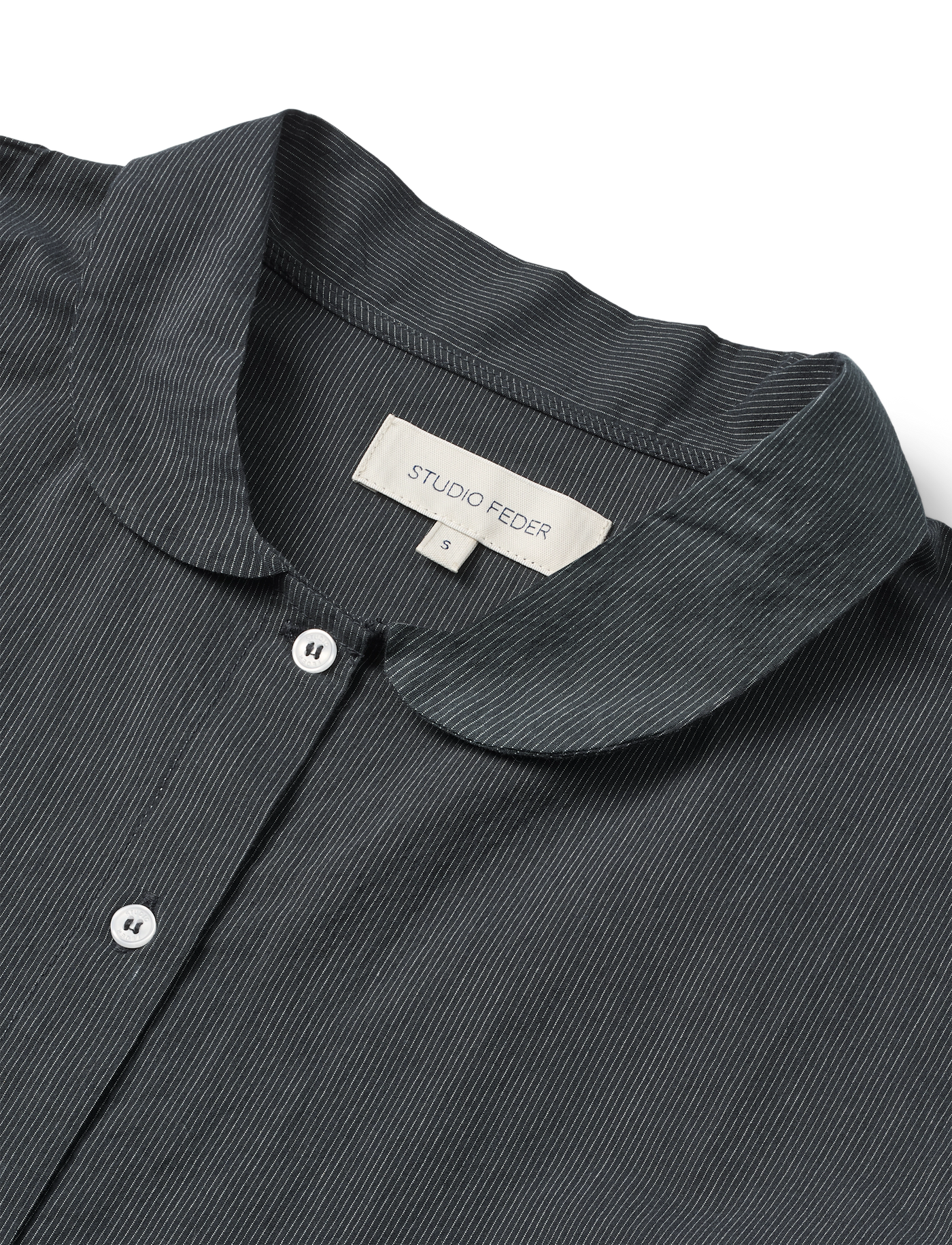 PETRA SHIRT - BLACK PINSTRIPE