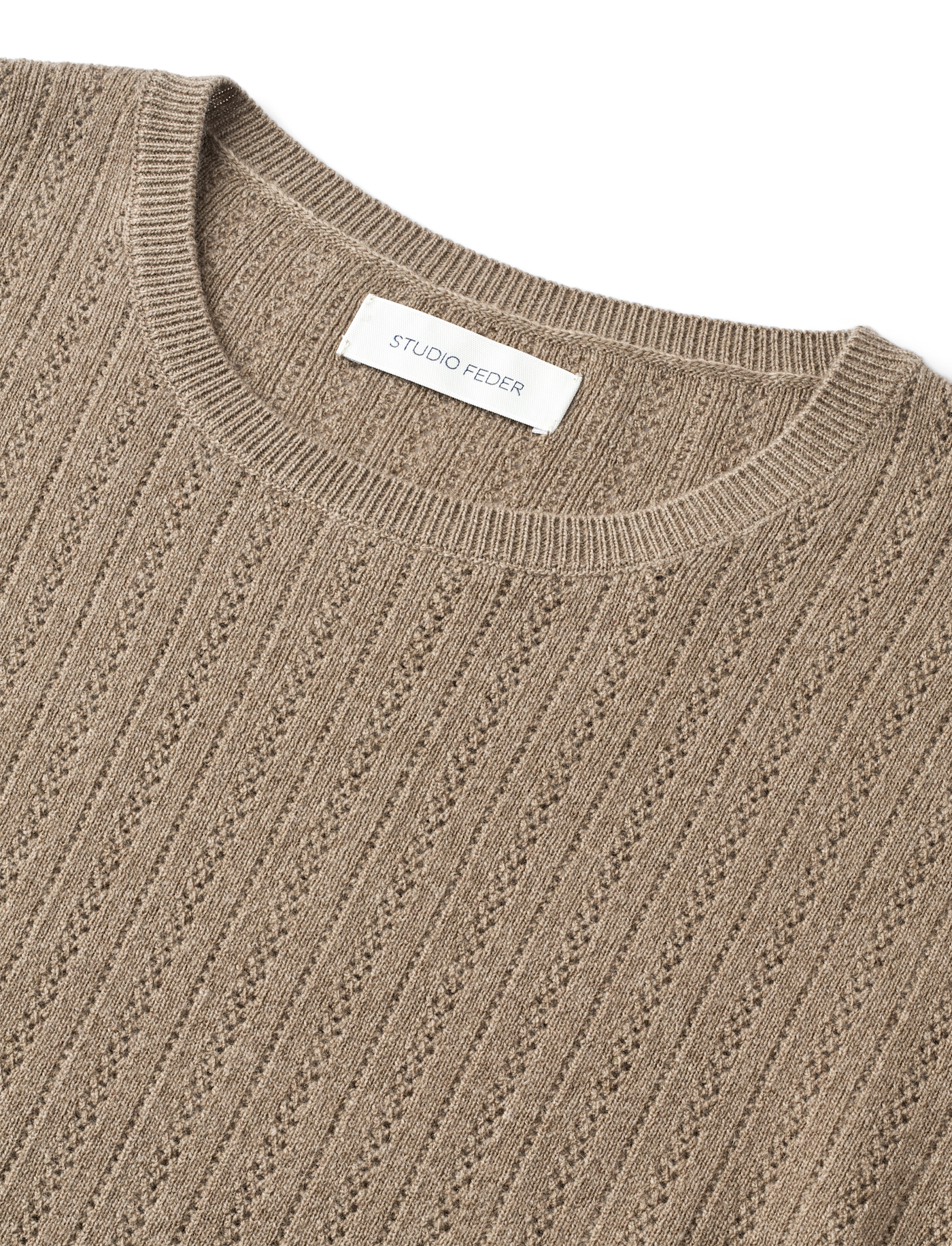 VIOLA KNIT - LIGHT BROWN MELANGE
