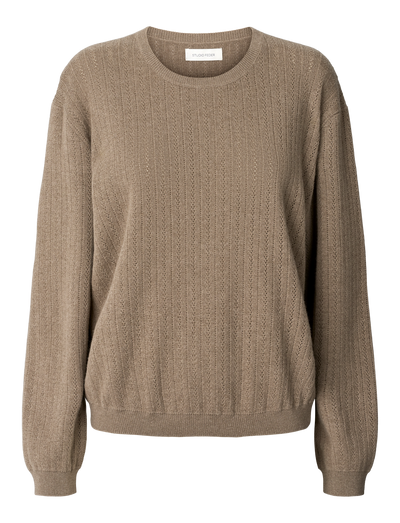 VIOLA KNIT - LIGHT BROWN MELANGE