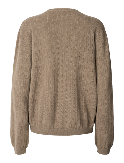 VIOLA KNIT - LIGHT BROWN MELANGE
