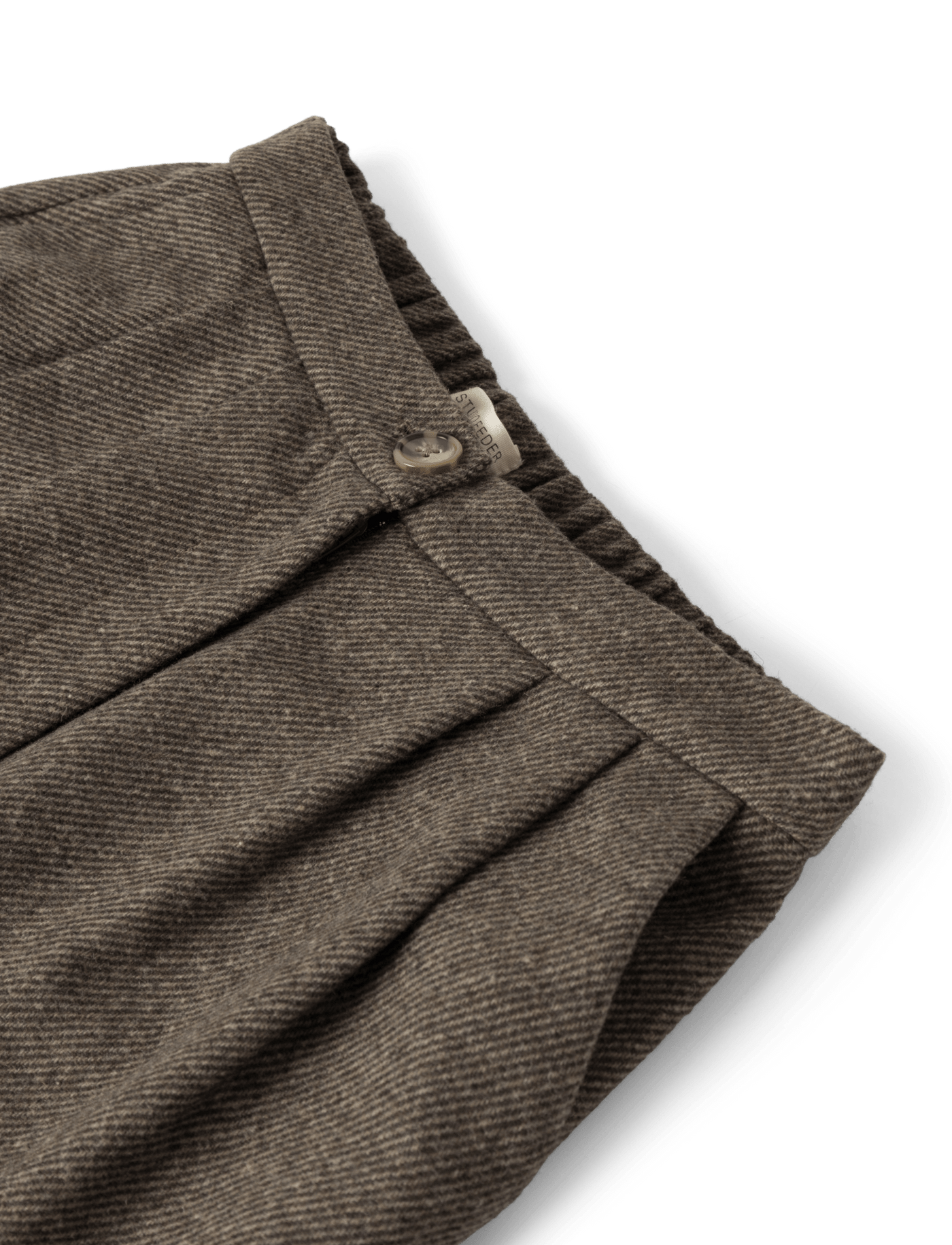 Gudrun Trousers - BROWN HERRINGBONE