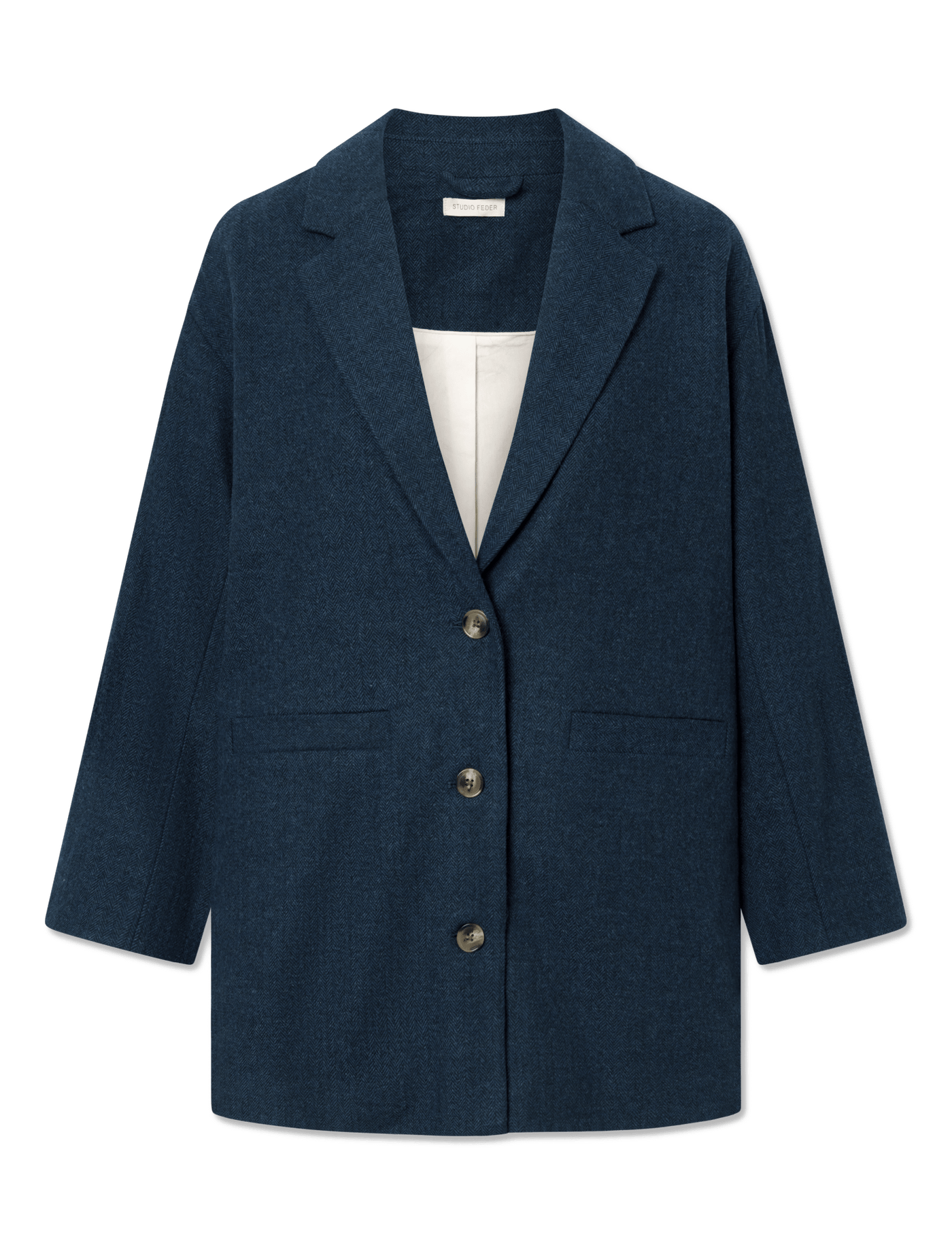 Luis wool blazer - NAVY