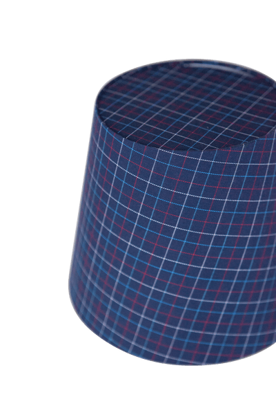 Lamp Shade - Navy Check